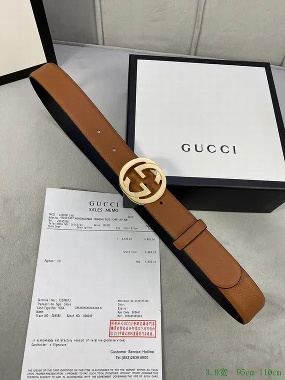 Gucci Belt 30mmX95-110cm 7D32